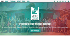 Desktop Screenshot of openhandsinitiative.org