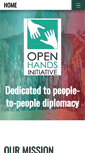 Mobile Screenshot of openhandsinitiative.org