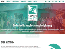 Tablet Screenshot of openhandsinitiative.org
